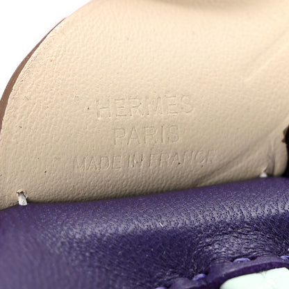 Hermes Milo Lambskin Grigri Rodeo Pegase Horse Bag Charm PM Purple Vert Peppermint Craie Purple Vert Peppermint Craie 3 of 6
