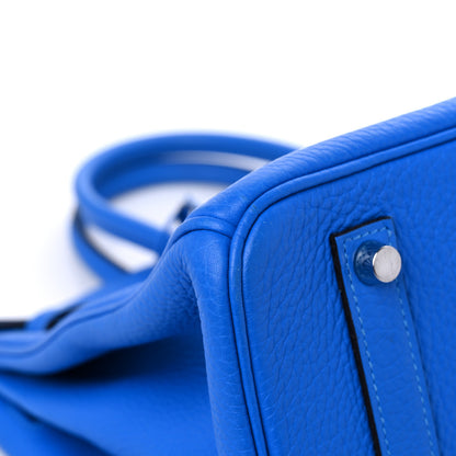 Hermes Taurillon Clemence BIRKIN 35 Bleu Hydra 7 of 11