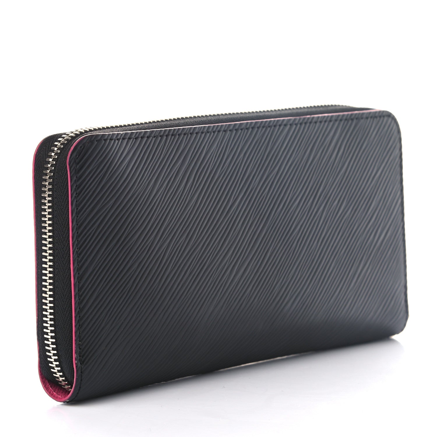 Louis Vuitton Epi Zippy Wallet Black Hot Pink 3 of 6