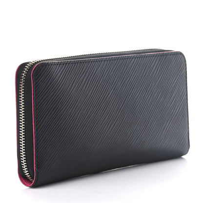 Louis Vuitton Epi Zippy Wallet Black Hot Pink 3 of 6