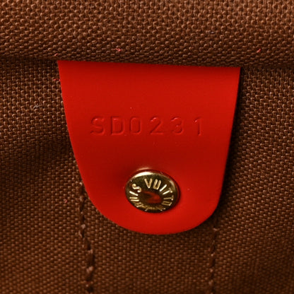 Louis Vuitton Calfskin Monogram Keepall Bandouliere 50 Coquelicot 6 of 9