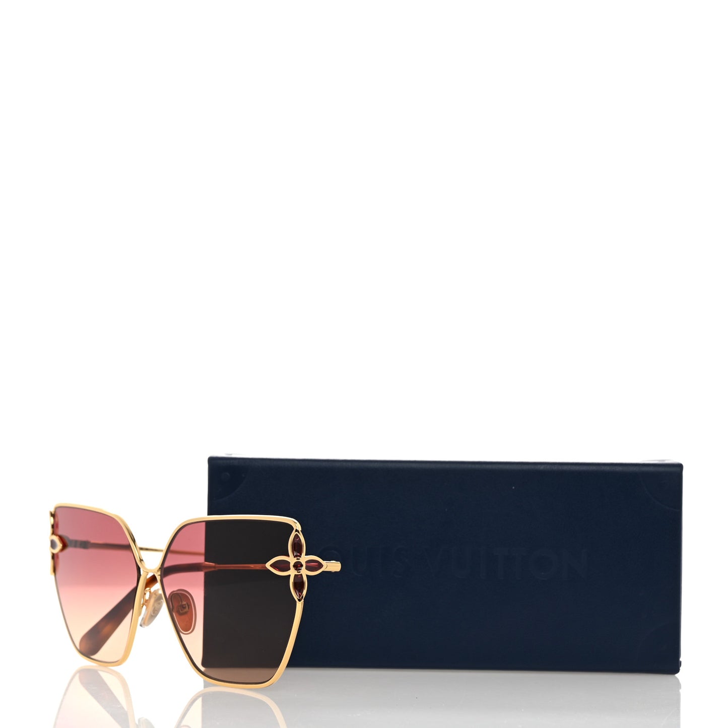 Metal Petal Sunglasses Z1628U Gradient Pink Monogram