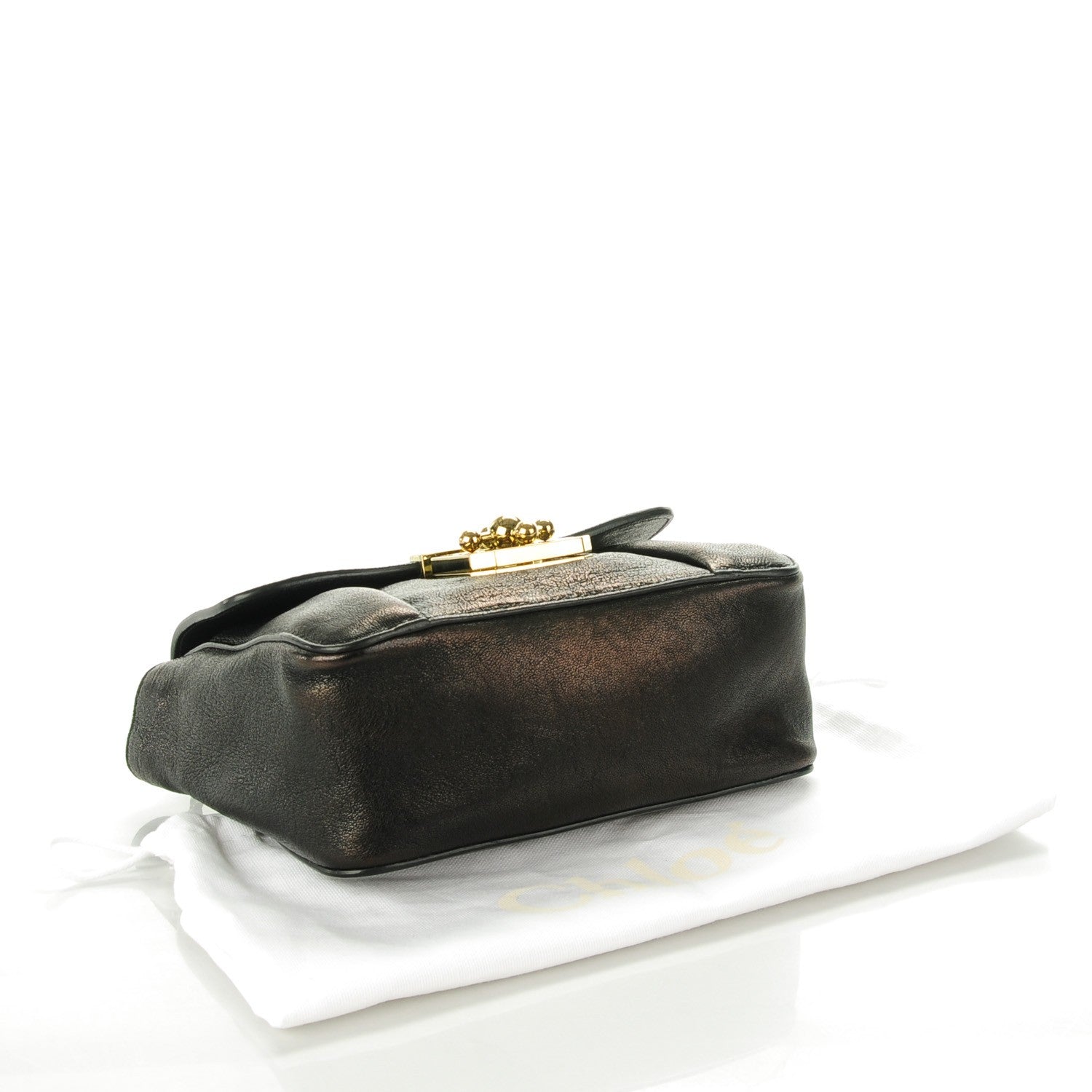 Chloe Sheepskin Mini Elsie Shoulder Bag Black 4 of 7