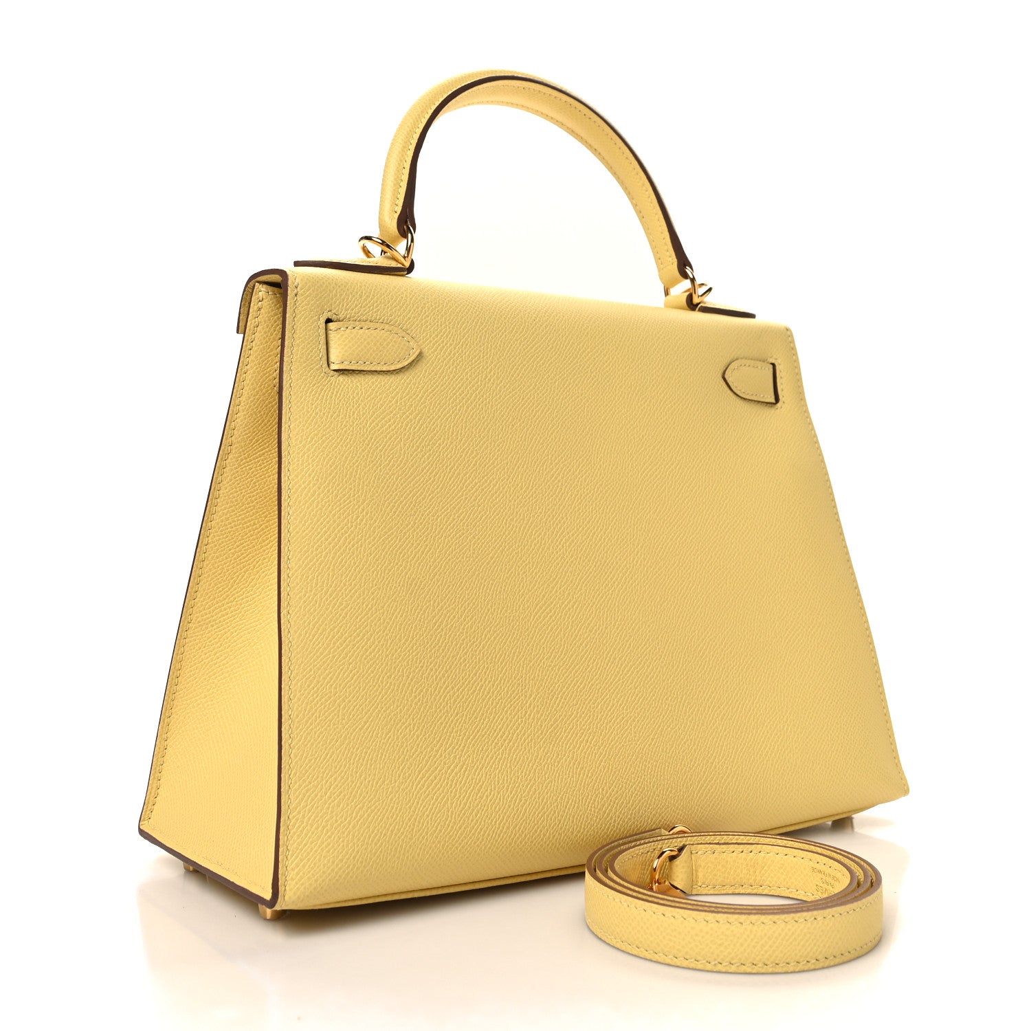 Hermes Epsom Kelly Sellier 28 Jaune Poussin 3 of 12