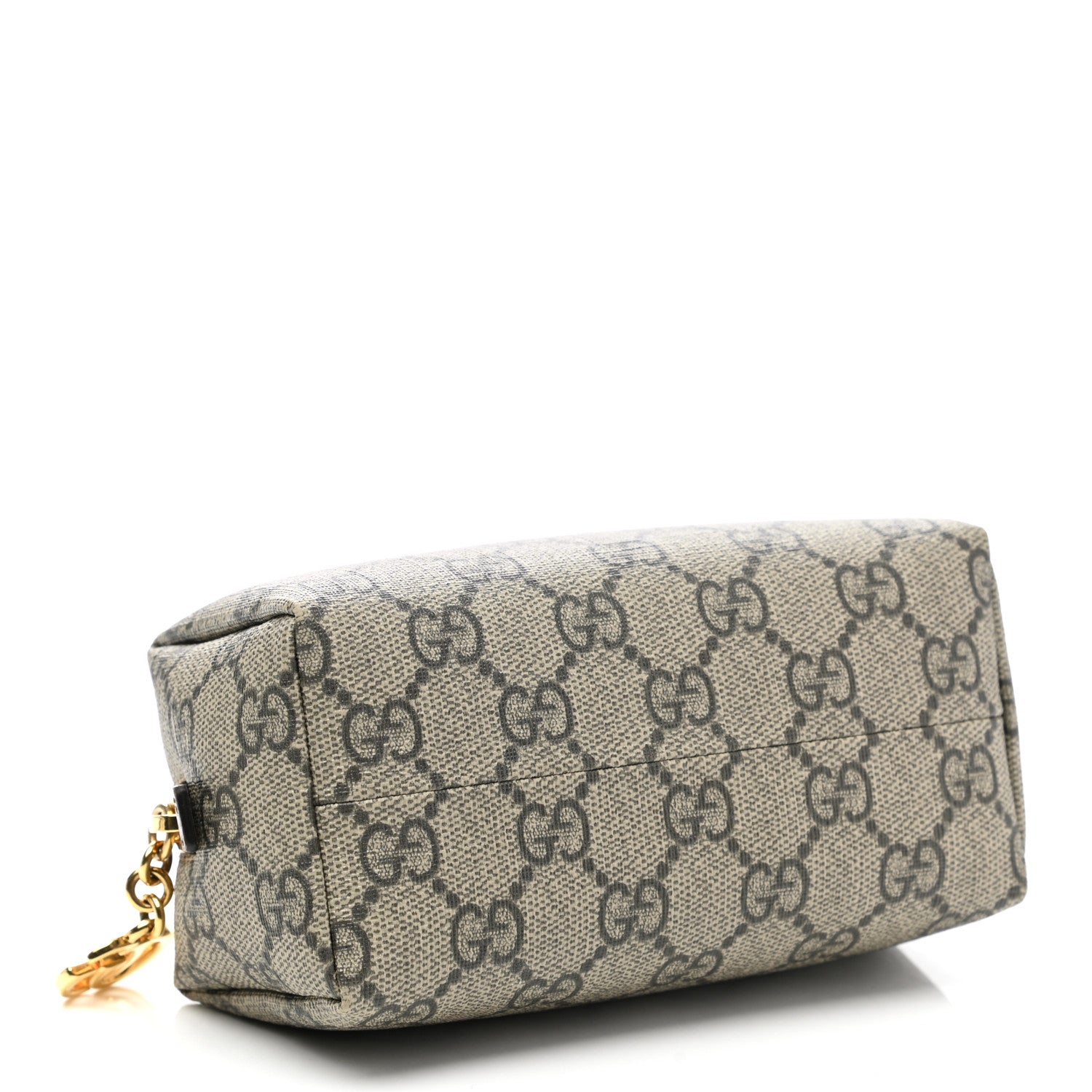 Gucci Soft GG Supreme Monogram Calfskin Small Ophidia Cosmetic Case Beige Ebony New Acero 4 of 8