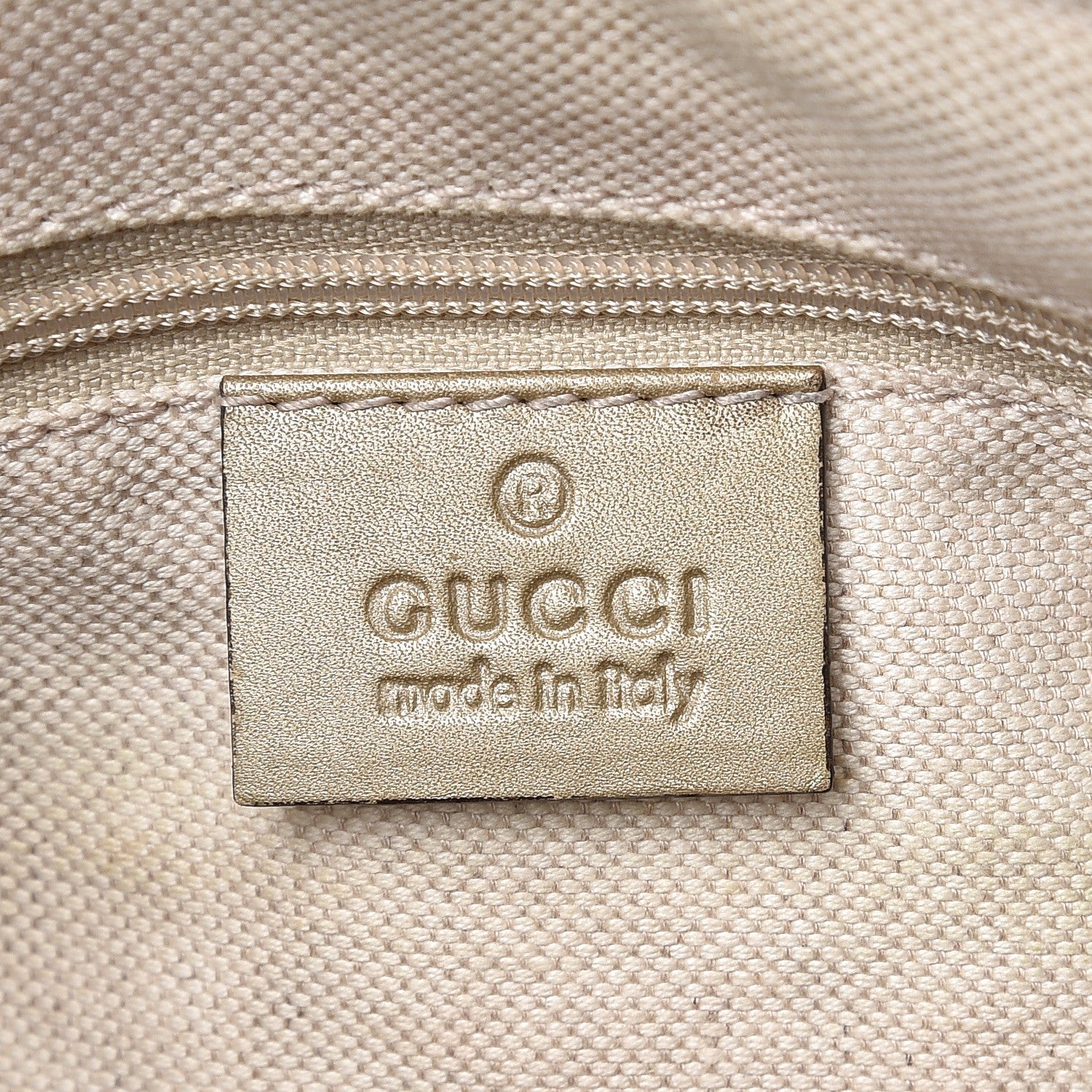 Gucci Metallic Soft Guccissima Medium Sukey Top Handle Bag Champagne 7 of 17