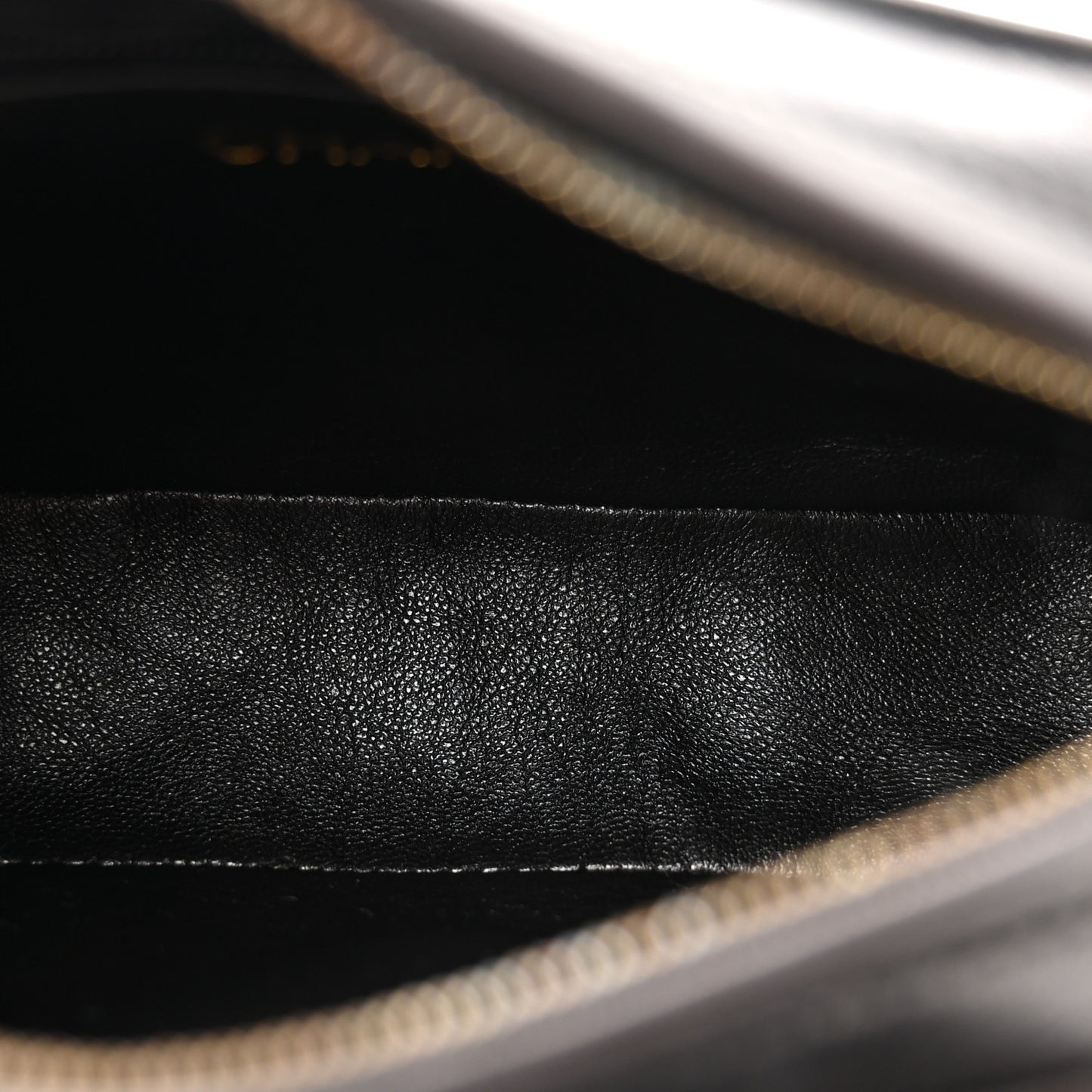 Lambskin Quilted Tassel Camera Case Black