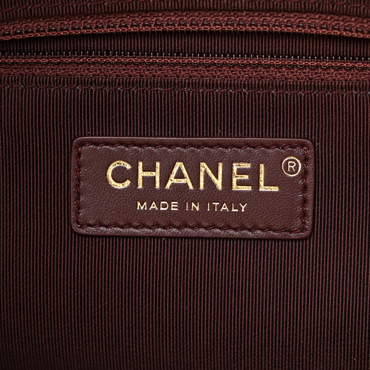 Shearling Small Shopping Chain Bag Beige