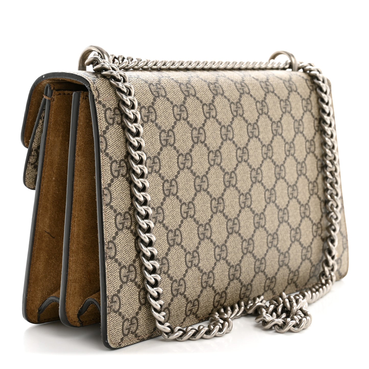 GG Supreme Monogram Small Dionysus Shoulder Bag Taupe
