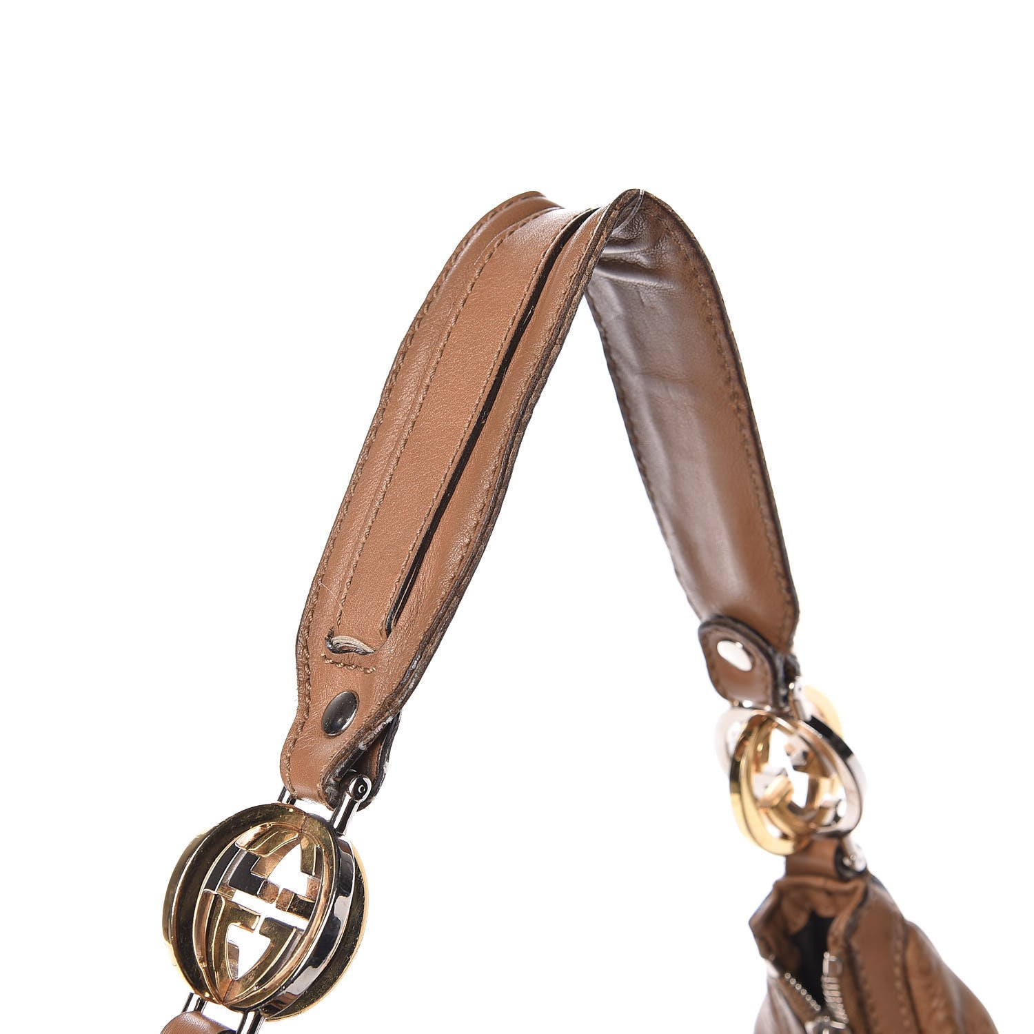 Gucci Guccissima Large GG Twins Hobo Brown 9 of 12
