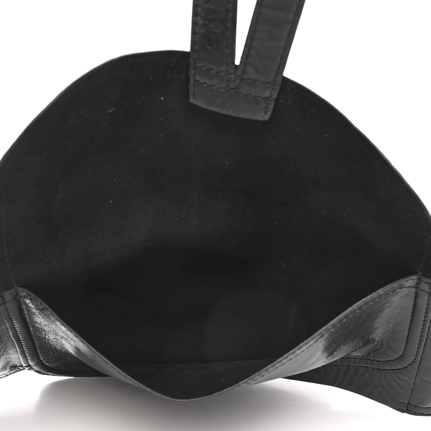 Christian Dior Crinkled Lambskin 135mm Saddle Belt Black 5 of 9