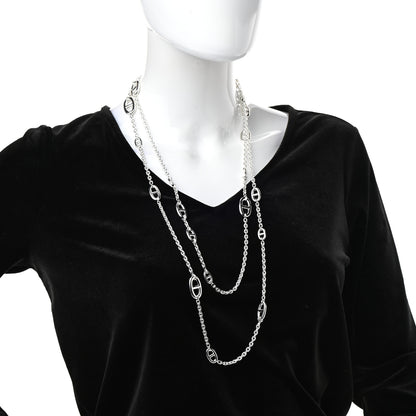 Hermes Sterling Silver Farandole Necklace 160 2 of 4