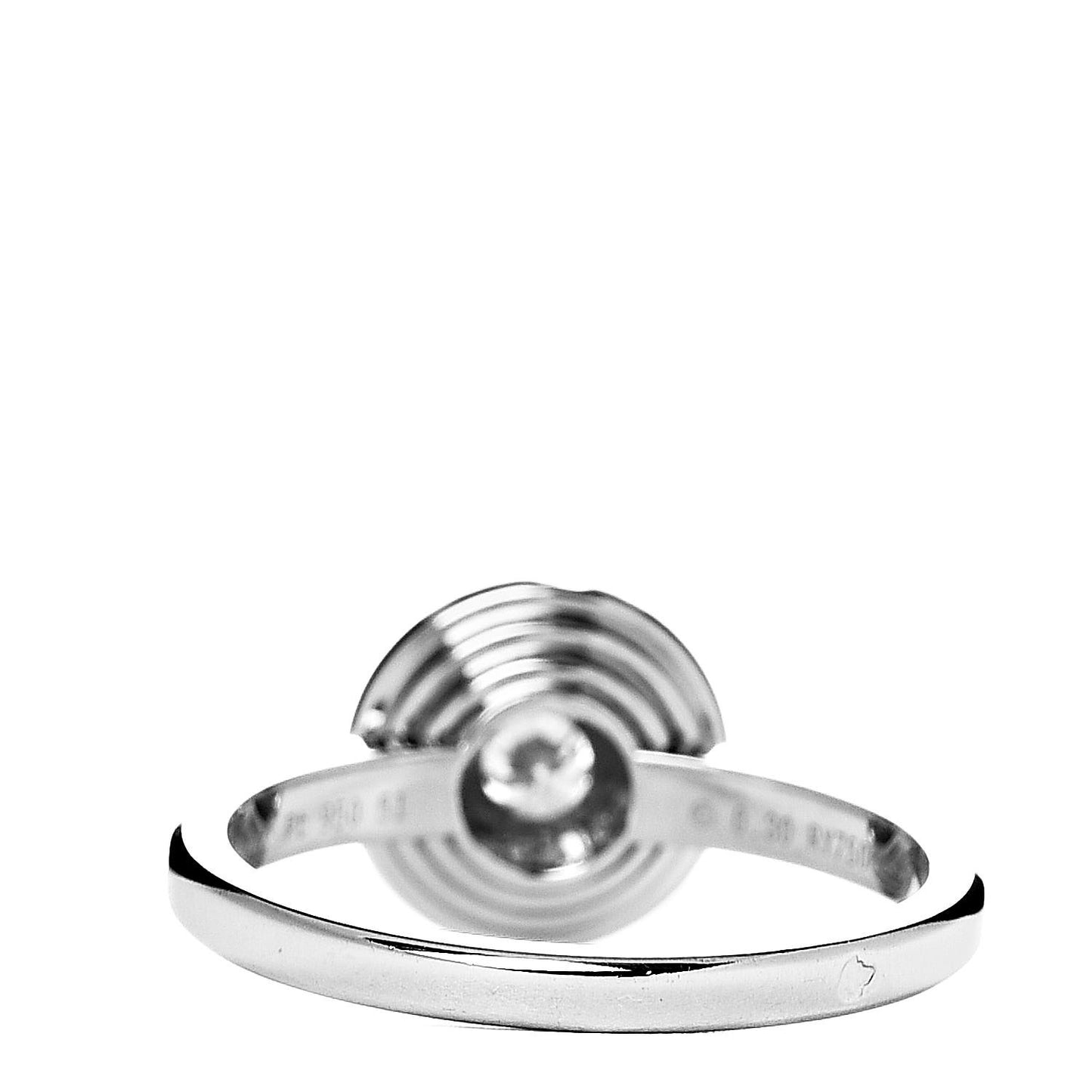Platinum Diamond .30ct D'Amour Solitaire Engagement Ring 51 5.75