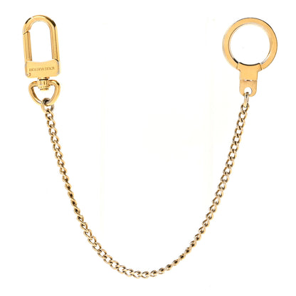 Louis Vuitton Metal Pochette Extender Key Ring Chain Gold 1 of 4