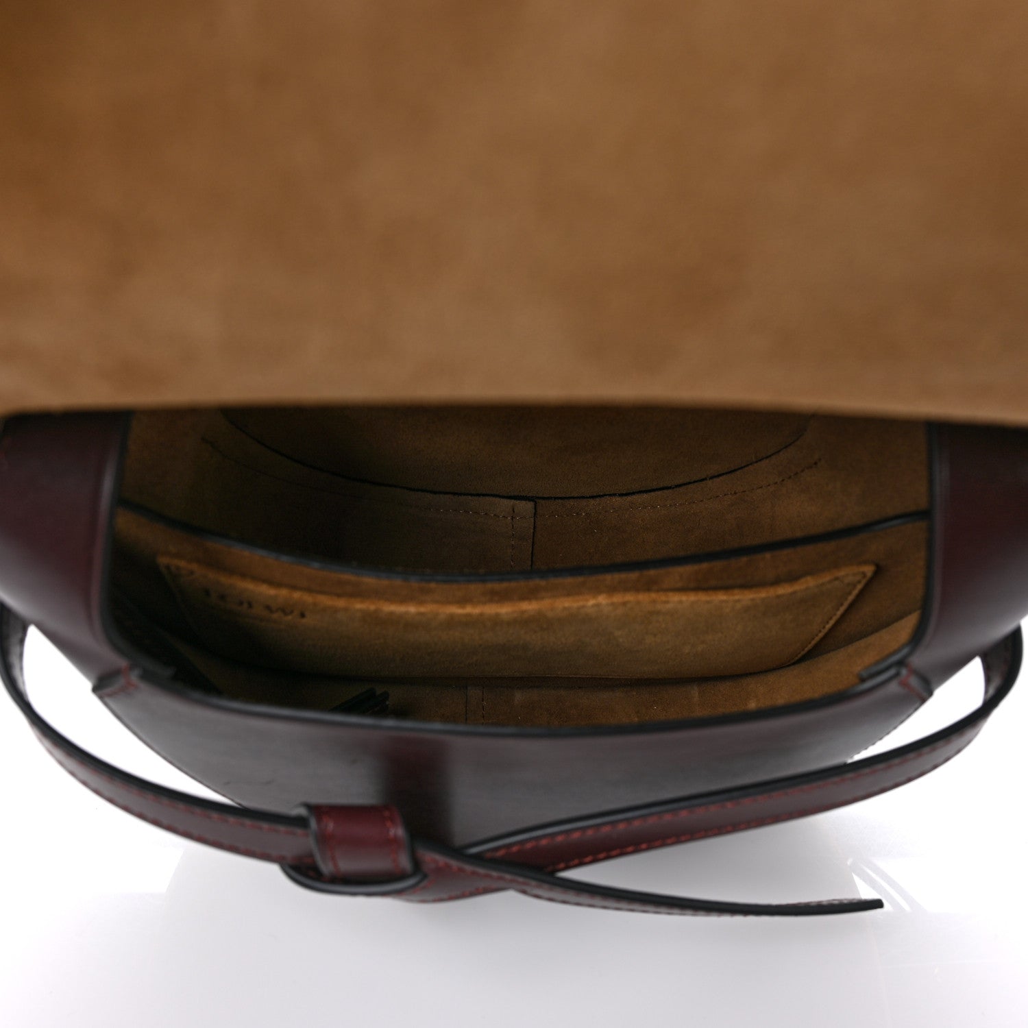 Loewe Calfskin Small Metal Gate Crossbody Bag Oxblood 5 of 12