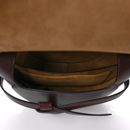 Loewe Calfskin Small Metal Gate Crossbody Bag Oxblood 5 of 12