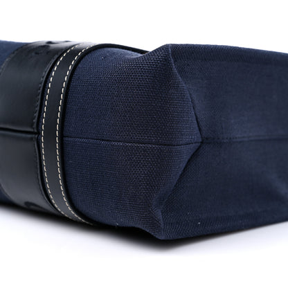 Chloe Calfskin Linen Medium Woody Tote Deep Denim 9 of 9