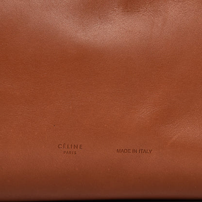 Celine Lambskin Calfskin Band Twisted Cabas Tan 8 of 14