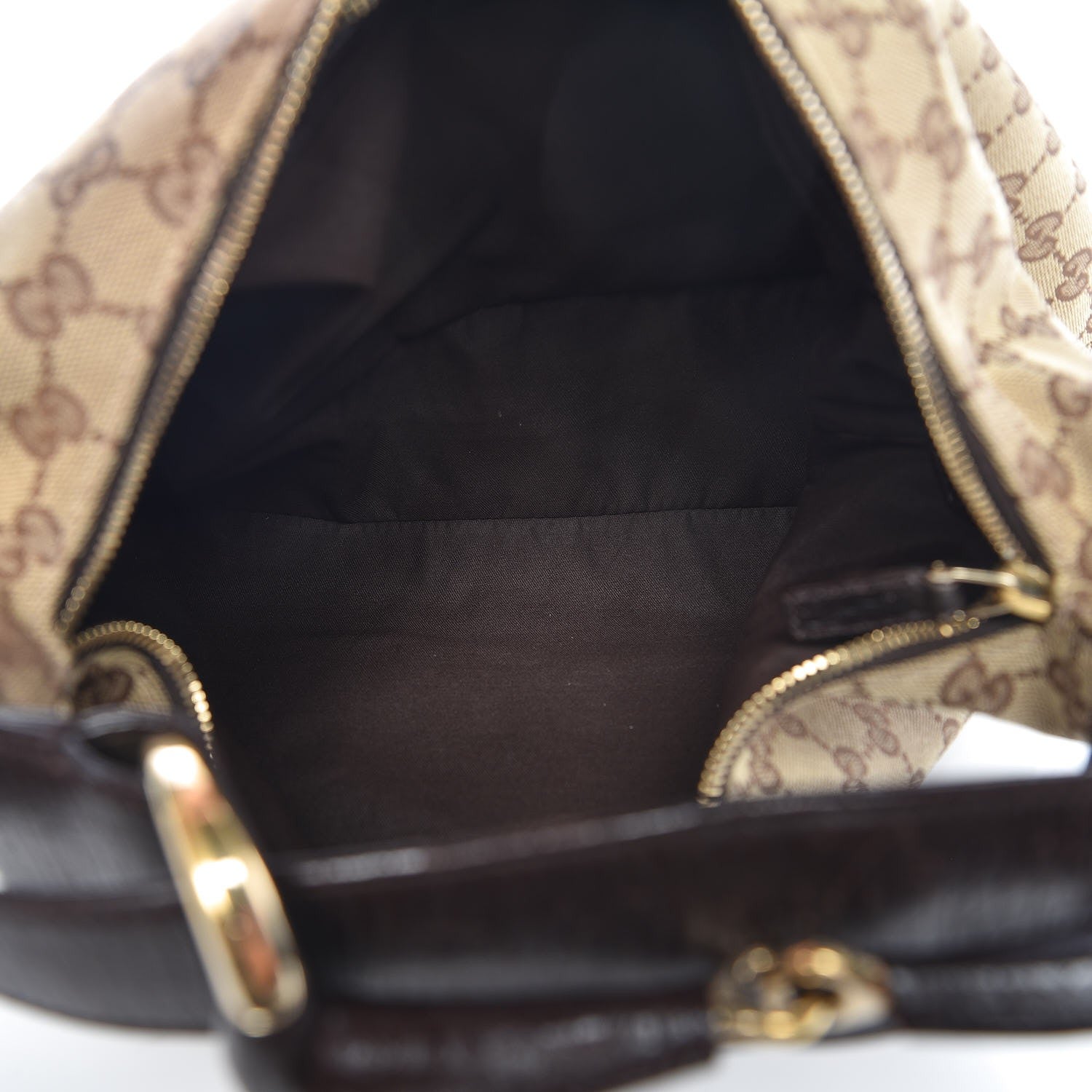 Gucci Monogram Medium Horsebit Chain Hobo Dark Brown 5 of 16