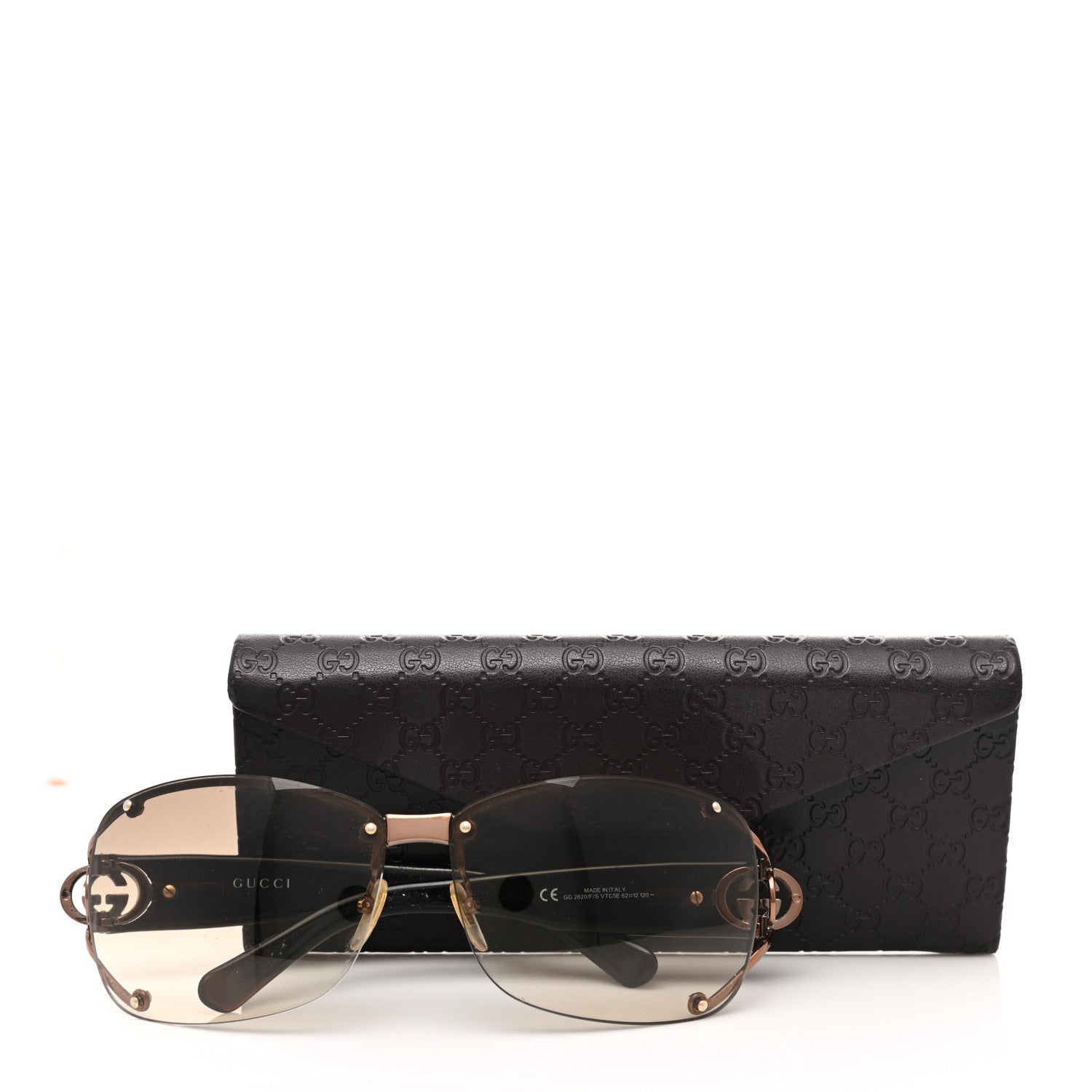 Gucci Crystal GG 2820/F/S Sunglasses Brown 7 of 7