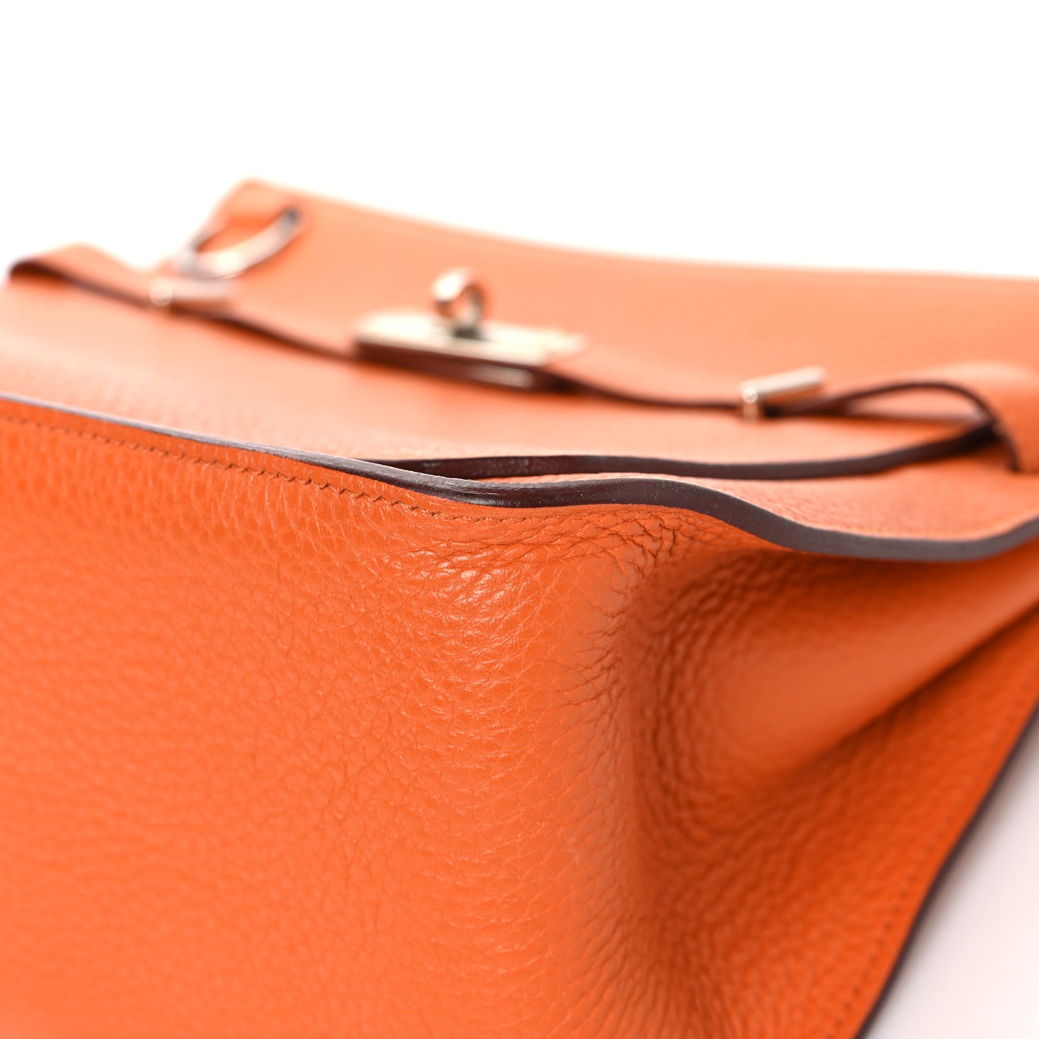 Hermes Taurillon Clemence Jypsiere 28 Orange 10 of 12