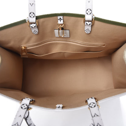 Louis Vuitton Monogram Giant Onthego GM Kaki Beige 5 of 9