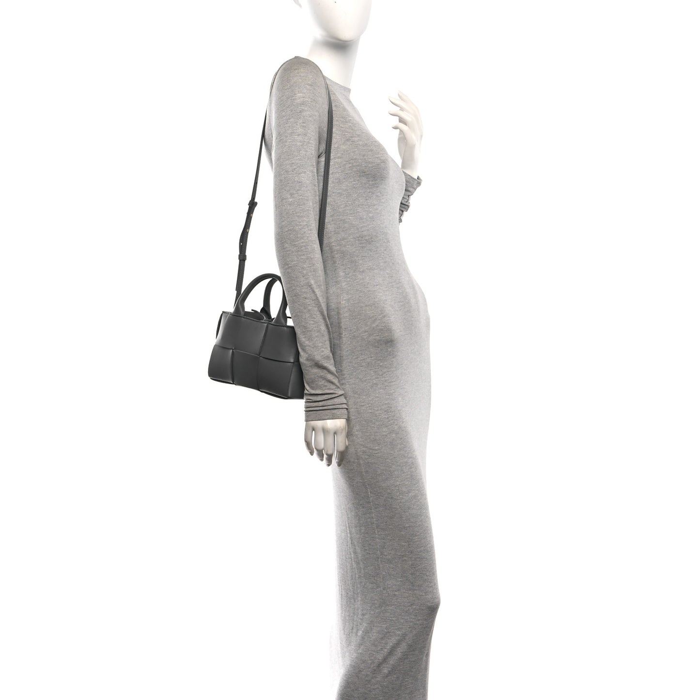 Nappa Maxi Intrecciato Mini Arco Tote Thunder Thunder