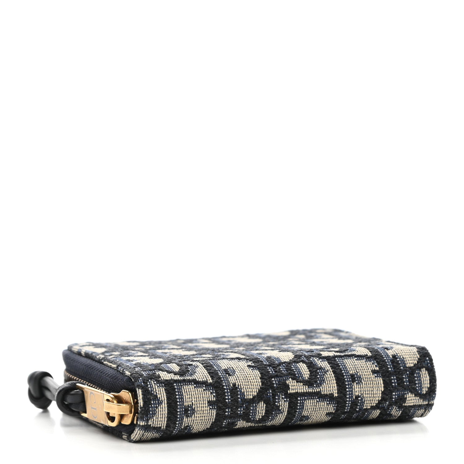 Christian Dior Oblique Zip Coin Pouch Blue 4 of 8