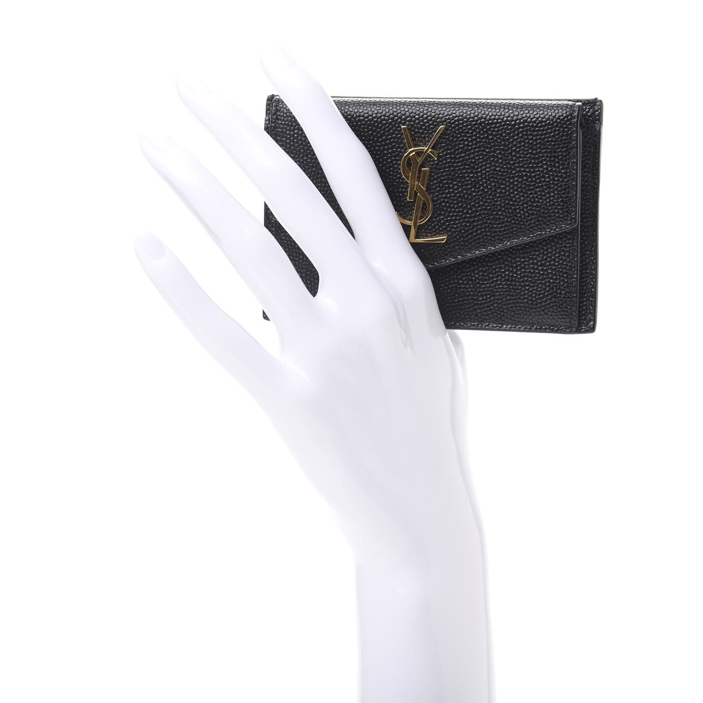 Grain De Poudre Uptown Monogram Card Case Black