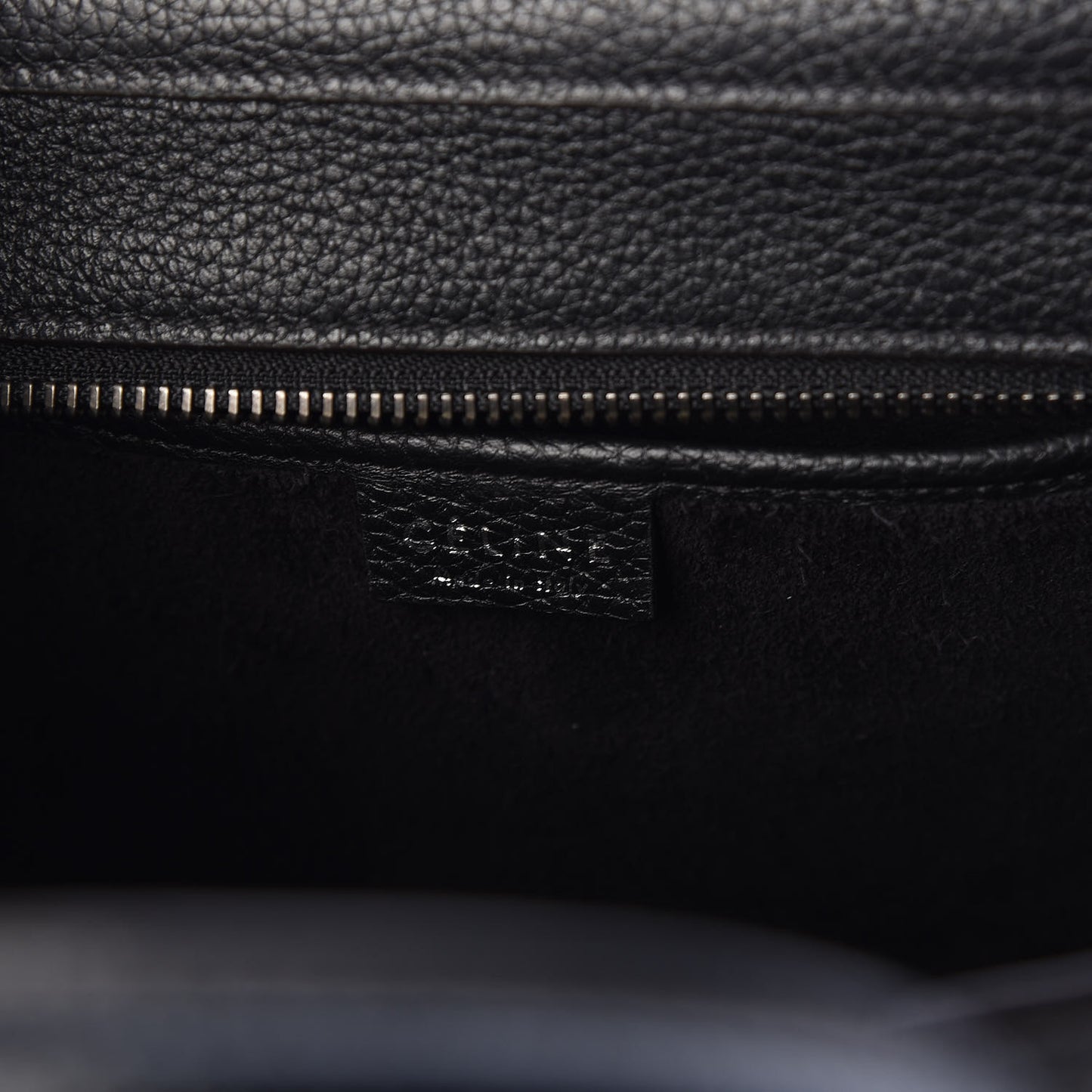 Drummed Calfskin Nano Luggage Black