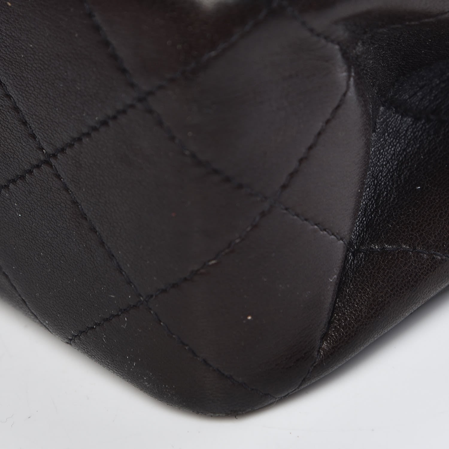 Chanel Lambskin Quilted Medium Double Flap Black 13 of 13