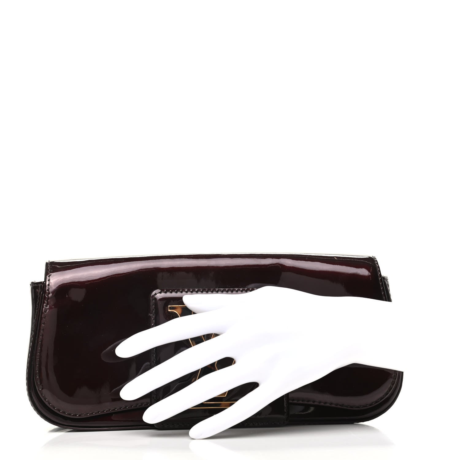 Louis Vuitton Patent Sobe Clutch Amarante 2 of 6