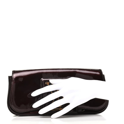 Louis Vuitton Patent Sobe Clutch Amarante 2 of 6
