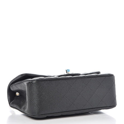 Chanel Caviar Quilted Mini Rectangular Flap Dark Grey 4 of 8