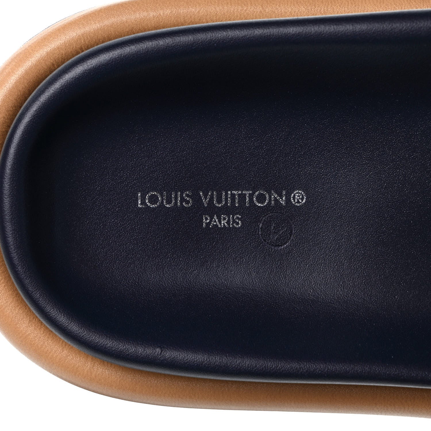 Louis Vuitton Nylon Monogram Womens Pool Pillow Comfort Mules 40 Navy Blue 7 of 7