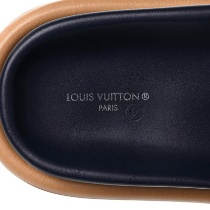 Louis Vuitton Nylon Monogram Womens Pool Pillow Comfort Mules 40 Navy Blue 7 of 7