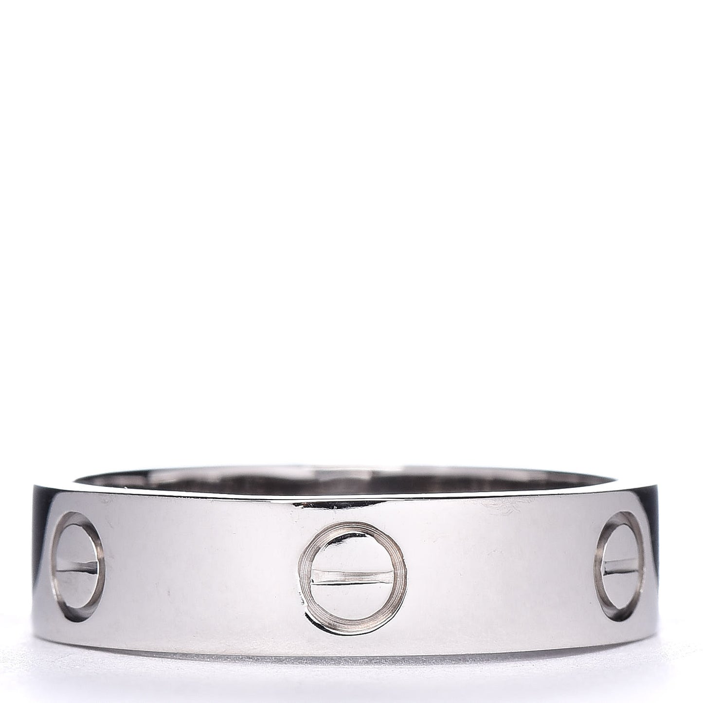 18K White Gold 5.5mm LOVE Ring 61 9.5