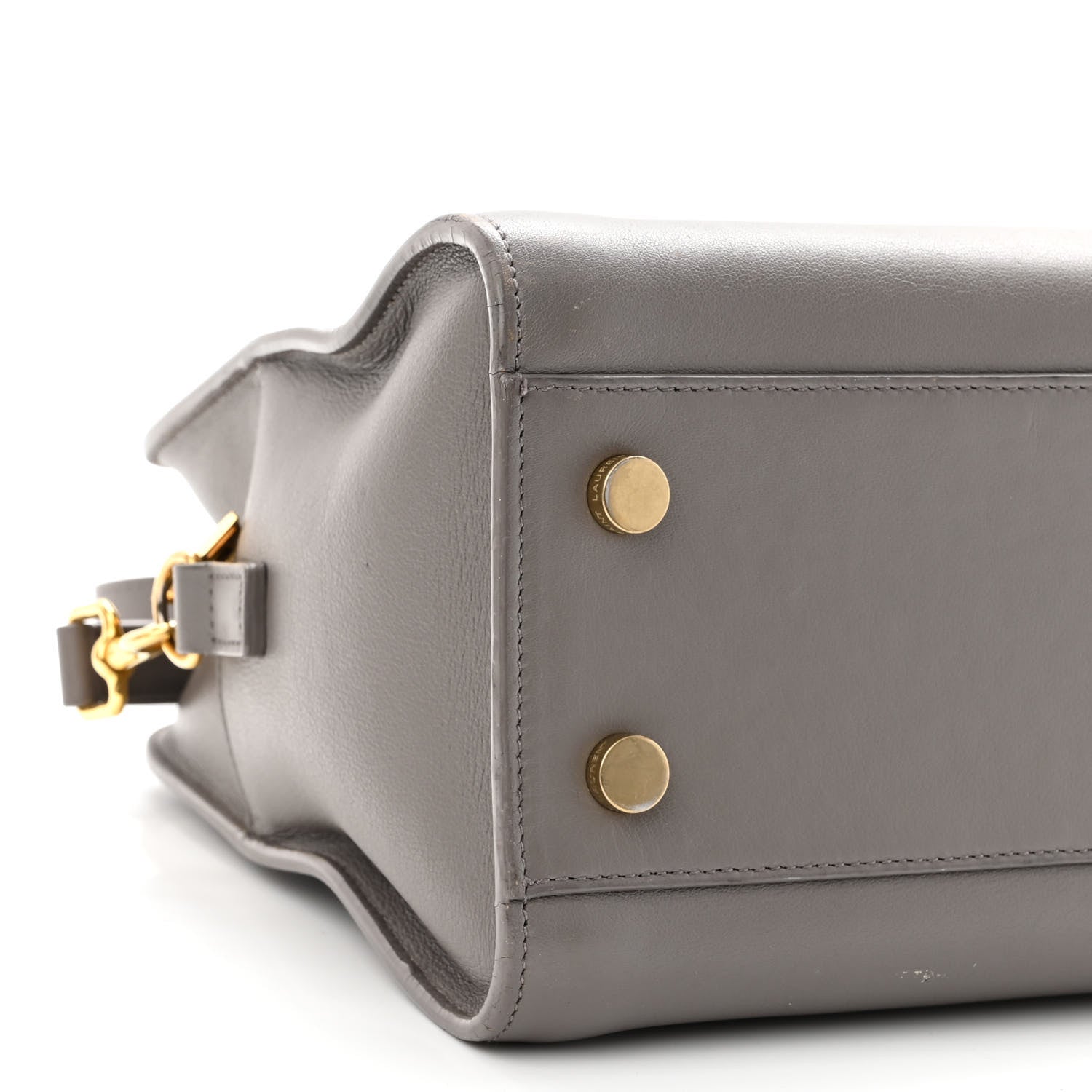 Saint Laurent Calfskin Monogram Baby Cabas Fog 5 of 10