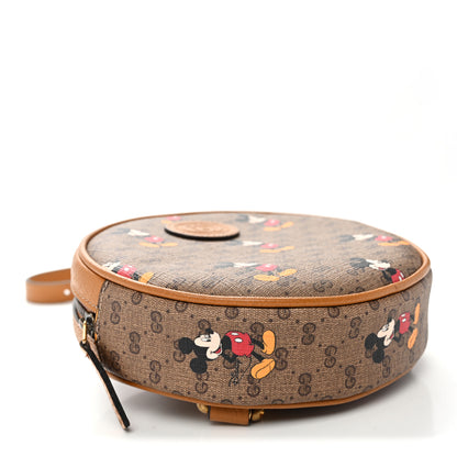 Gucci X DISNEY Mini Vintage GG Supreme Monogram Mickey Mouse Round Backpack  Beige Vintage Sun Oil 4 of 10