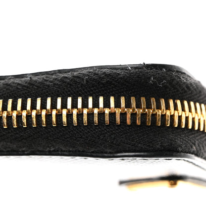Prada Saffiano Metal Zip Coin Purse Black 8 of 9