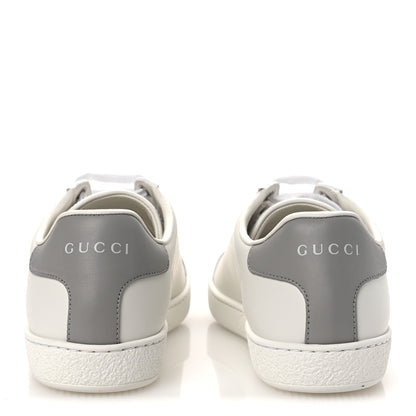 Gucci Calfskin Interlocking G Perforated Womens Ace Sneakers 38.5 White Grey Sky 6 of 13