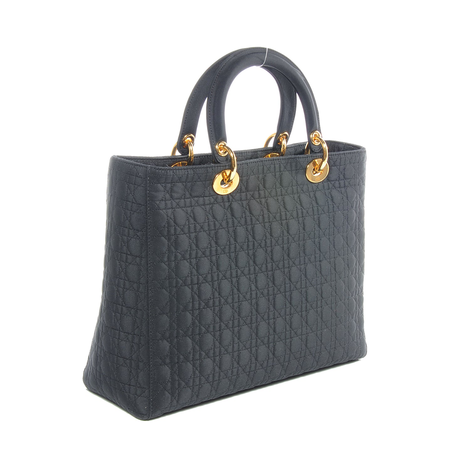 Nylon Cannage Large Lady Dior Black