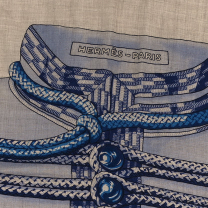 Hermes Cashmere Silk Brandebourgs Shawl 140 3 of 4