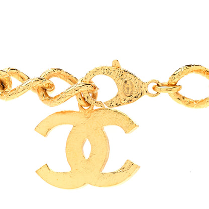 Chanel Resin Along The Nile Large CC Pendant Necklace Gold Black 4 of 4