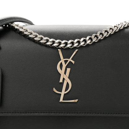 Saint Laurent Calfskin Medium Monogram Sunset Black 8 of 9