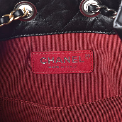 Chanel Aged Calfskin Quilted Small Gabrielle Backpack Black 6 of 10