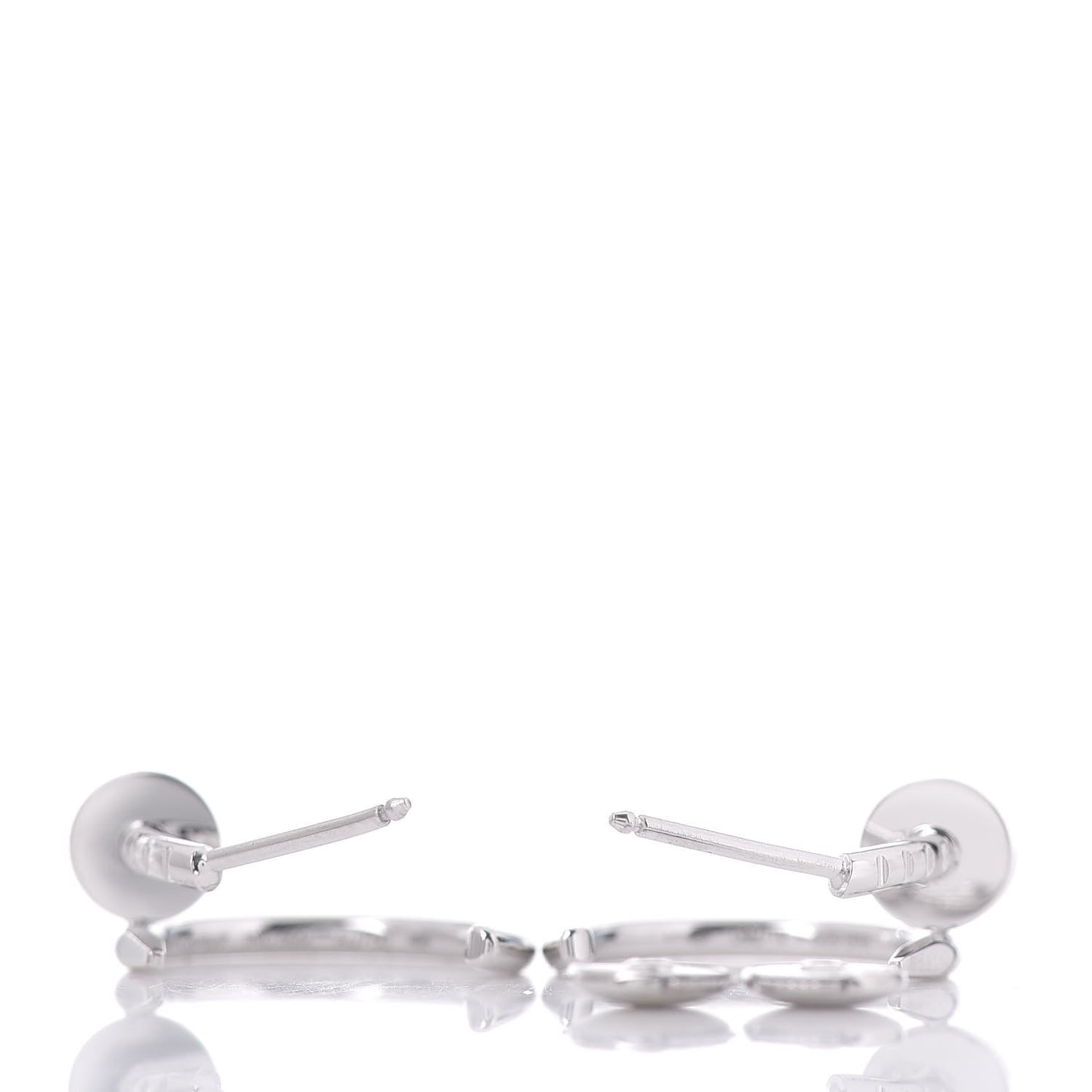 18K White Gold Juste Un Clou Hoop Earrings