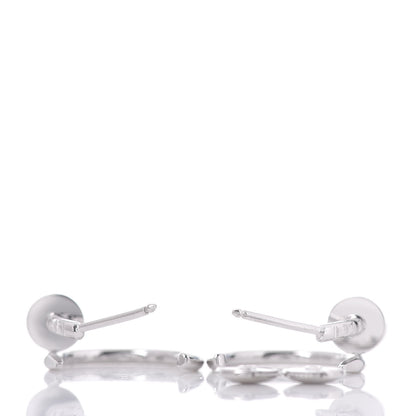 Cartier 18K White Gold Juste Un Clou Hoop Earrings 3 of 4