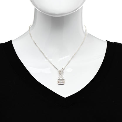 Hermes Sterling Silver Constance Amulettes Pendant Necklace 2 of 6