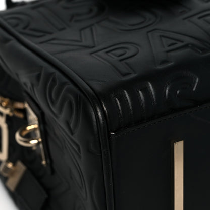 Louis Vuitton Calfskin Embossed Mini Cube Speedy Black 8 of 12